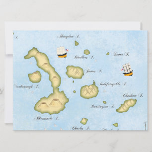 Galapagos-Archipel-Karte Tropische Inseln Benutzer