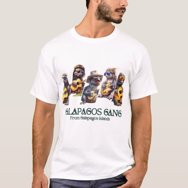 Galapagos Gang von den Galapagos-Inseln T-Shirt (Vorderseite)