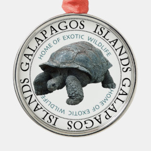 Galapagos-Insel-Schildkröten-Verzierung Ornament Aus Metall