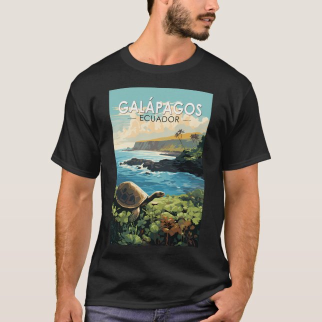 Galapagos Inseln Giorgio Tortoise T-Shirt (Vorderseite)