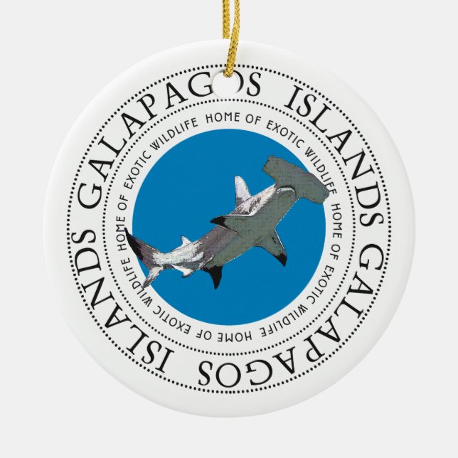 Galapagos Inseln Hammerhead Shark Keramik Ornament (Vorne)