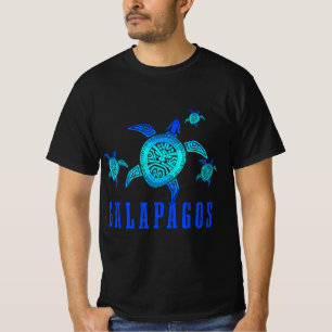 Galapagos Inseln Meeresschildkröte Tribal Muster S T-Shirt