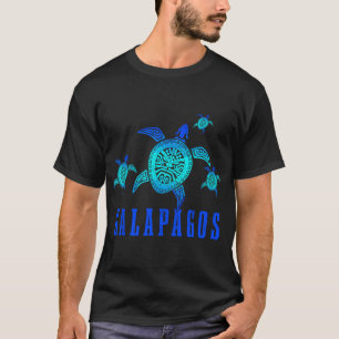 Galapagos Inseln Meeresschildkröte Tribal Muster S T-Shirt