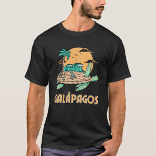 Galapagos Inseln Meeresschildkröten Surfstrand T-Shirt