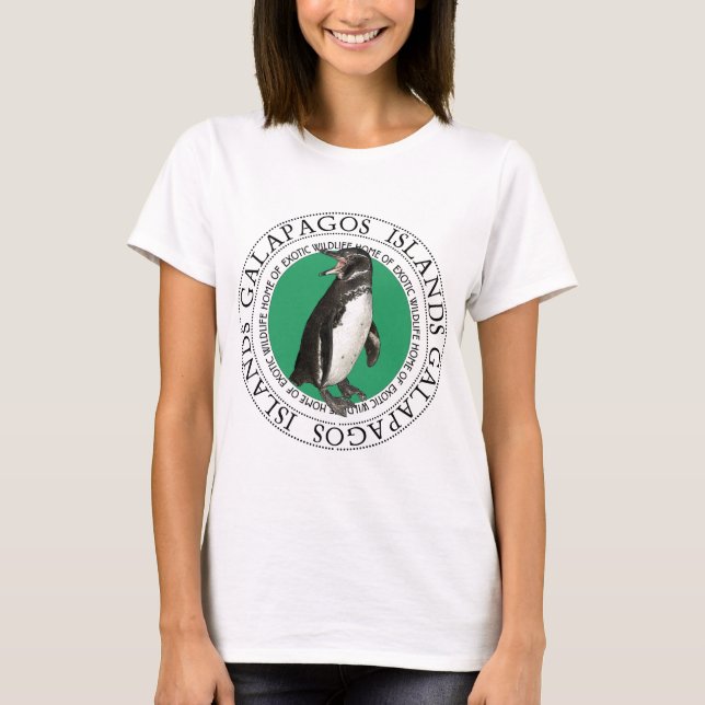 Galapagos-Inseln Pinguin T-Shirt (Vorderseite)