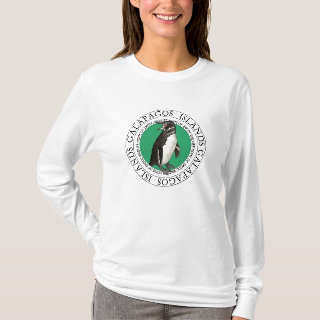 Galapagos-Inseln Pinguin T-Shirt (Vorderseite)