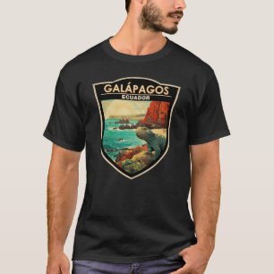Galapagos Inseln Reisen Art Vintag T-Shirt