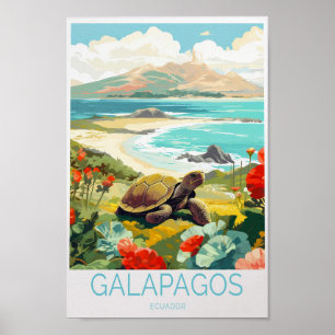 Galapagos Inseln Reiseplakat Poster