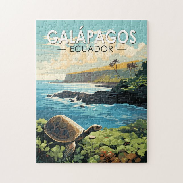 Galapagos Inseln Riesengebirge Puzzle (Vertikal)