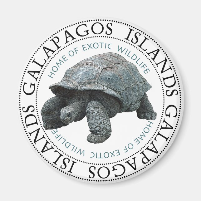 Galapagos Inseln Tortoise Magnet (Vorne)