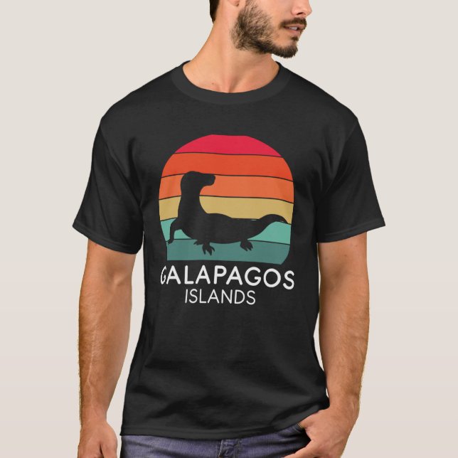 Galapagos Islands National Park Lizard Ecuador Oce T-Shirt (Vorderseite)