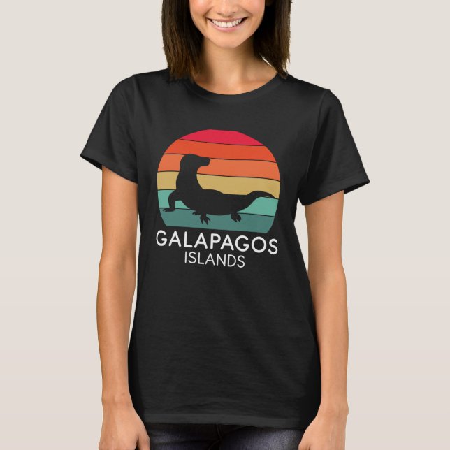Galapagos Islands National Park Lizard Ecuador Oce T-Shirt (Vorderseite)