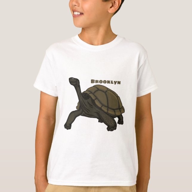 Galapagos land tortoise illustration T-Shirt (Vorderseite)
