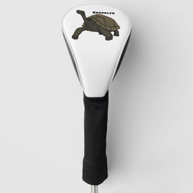 Galapagos-Landschildkröte Golf Headcover (Vorderseite)
