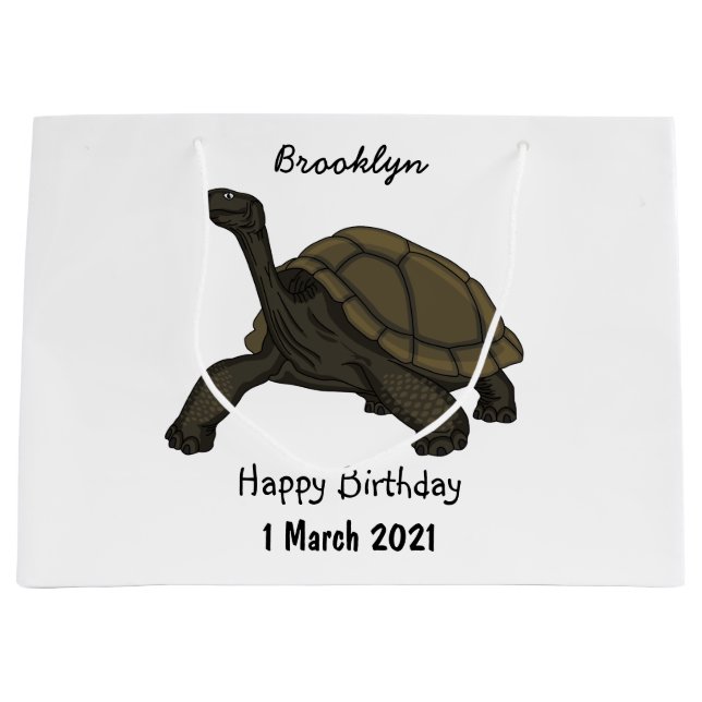 Galapagos-Landschildkröte Große Geschenktüte (Vorderseite)