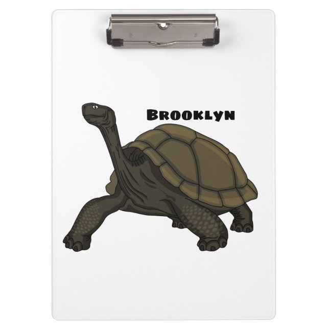 Galapagos-Landschildkröte Klemmbrett (Vorderseite)