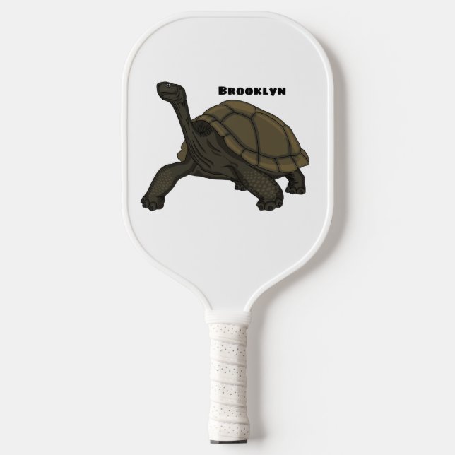 Galapagos-Landschildkröte Pickleball Schläger (Vorderseite)