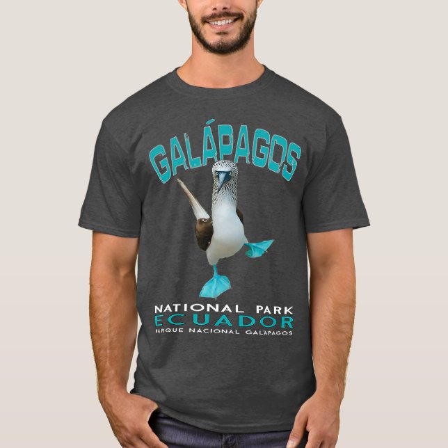 Galapagos National Park Ecuador Blue Footed T-Shirt (Vorderseite)