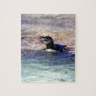 Galapagos-Pinguin schwimmen Puzzle