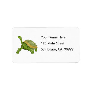 Galapagos-Schildkröte Adressaufkleber