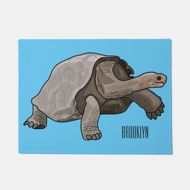Galapagos-Tortoise-Cartoon Fußmatte (Vorderseite)