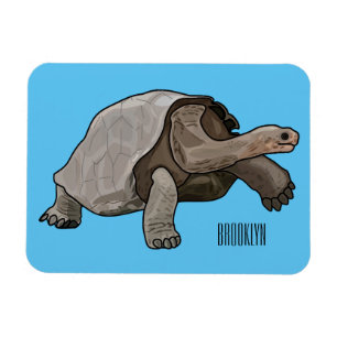 Galapagos-Tortoise-Cartoon Magnet
