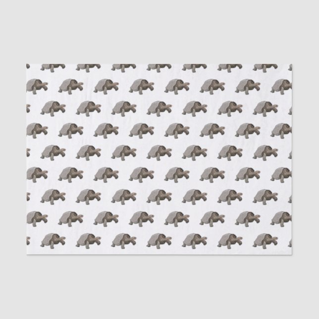 Galapagos-Tortoise-Cartoon Seidenpapier (Vorderseite)