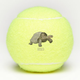 Galapagos-Tortoise-Cartoon Tennisbälle