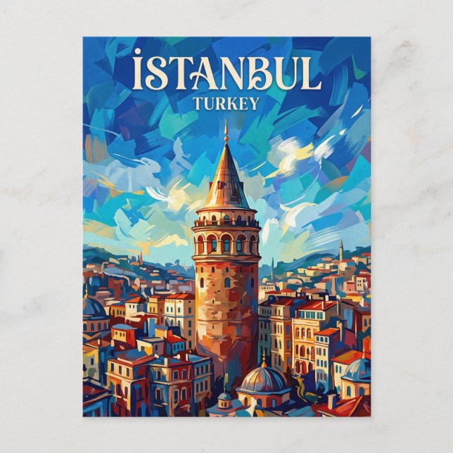 Galata-Turm Türkei Postkarte (Vorderseite)