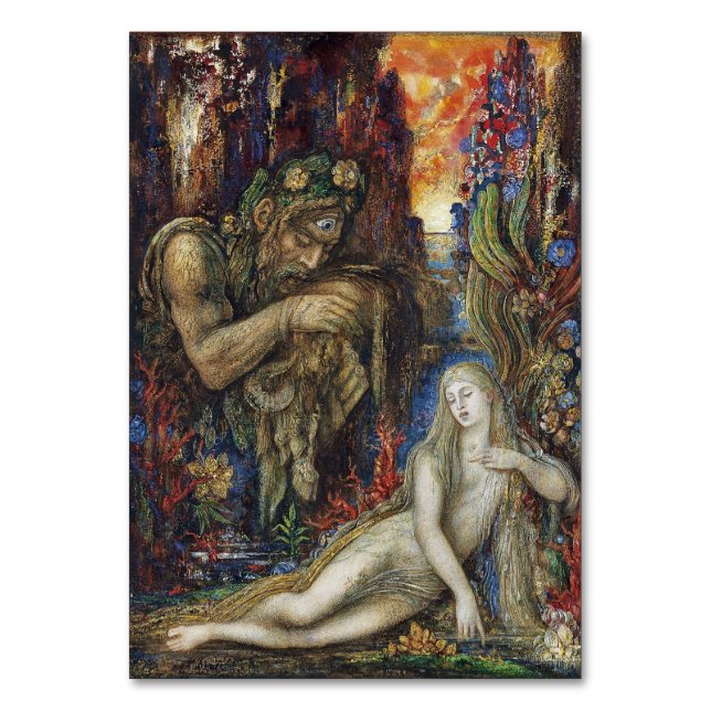 Galatea, Französisch-Symbolische Kunst von Gustave Tischnummer (Vorderseite)