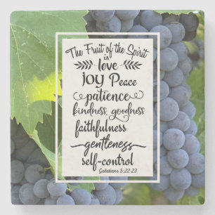 Galaten 5:22-23 Die Frucht des Geistes Steinuntersetzer