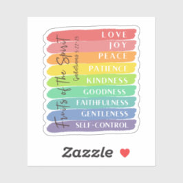 Galaten 5:22-23 Frucht des Geistes Aufkleber