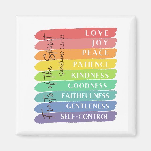 Galaten 5:22-23 Frucht des Geistes Magnet (Vorne)