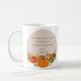 Galaten 6:9 Ernte Herbst Dankbarer Pumpkin Kaffeetasse