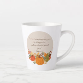 Galaten 6:9 Ernte Herbst Dankbarer Pumpkin Milchtasse