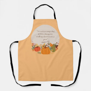 Galaten 6:9 Ernte Herbst Dankbarer Pumpkin Schürze