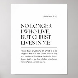 Galater 2:20 Christus lebt in mir Poster