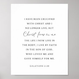 Galater 2:20 Christus lebt in mir Poster