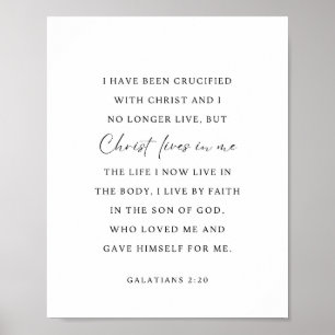 Galater 2:20 Christus lebt in mir Poster