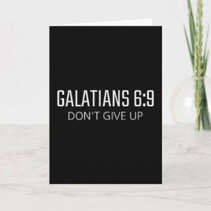 Galater 6_9 - Gib Nicht Auf Bibel Religiöser Vers Karte