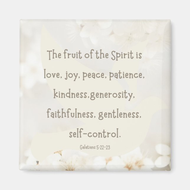 Galatianer 5:22-23 2" Magnet (Vorne)