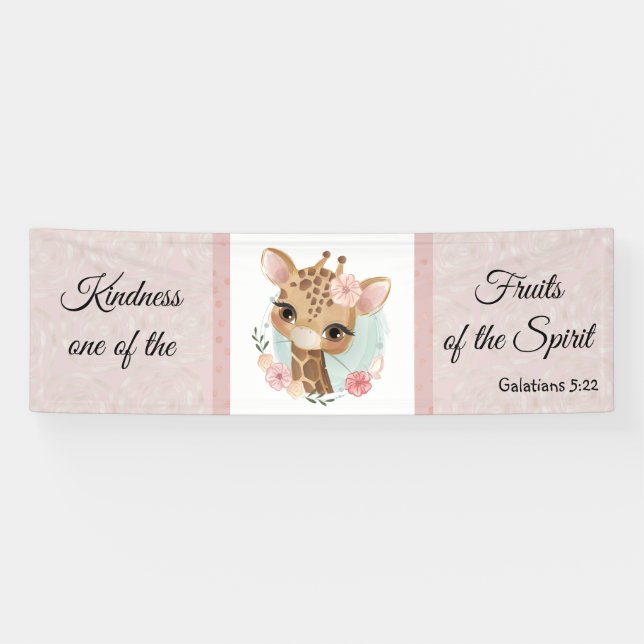  Galatians 5:22 Banner für Kindness Whimsical Anim (Horizontal)