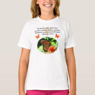 GALATIANS 5 BUTTERFLY FOTO DESIGN T-Shirt