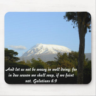 Galatians 6:9 mousepad