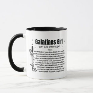 Galatians Mädchen 11oz Zweifarbiges Kaffee Tasse