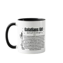 GALATIANS-MÄDCHEN 11oz Zweifarbiges Kaffeetasse