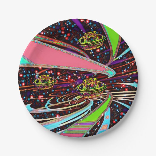 Galaxia Veeslia Skyway Pappteller (Vorderseite)
