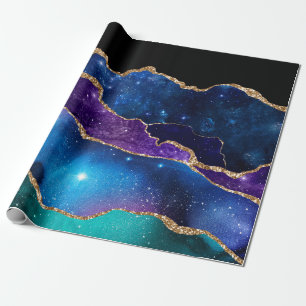 Galaxie-Achatstein Geschenkpapier
