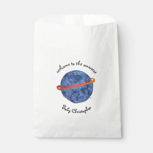 Galaxie-Babyparty-Willkommen zum Universum-Raum Geschenktütchen