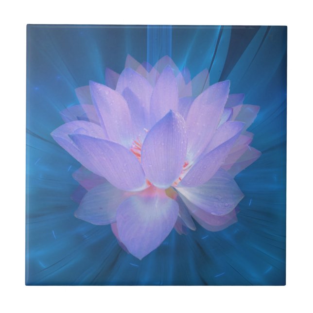 Galaxie-Blume Fliese (Vorderseite)